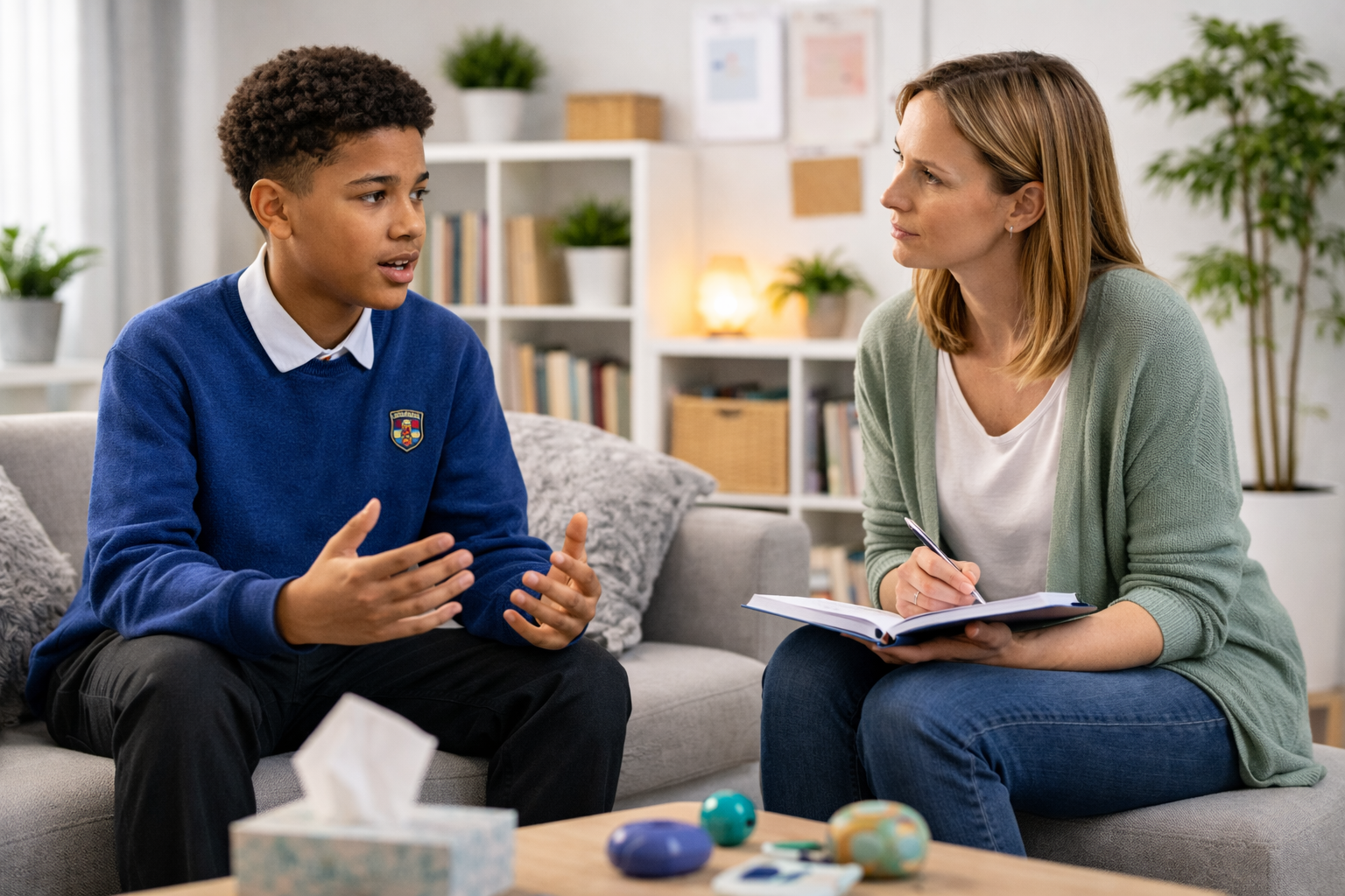 A calm school wellbeing space